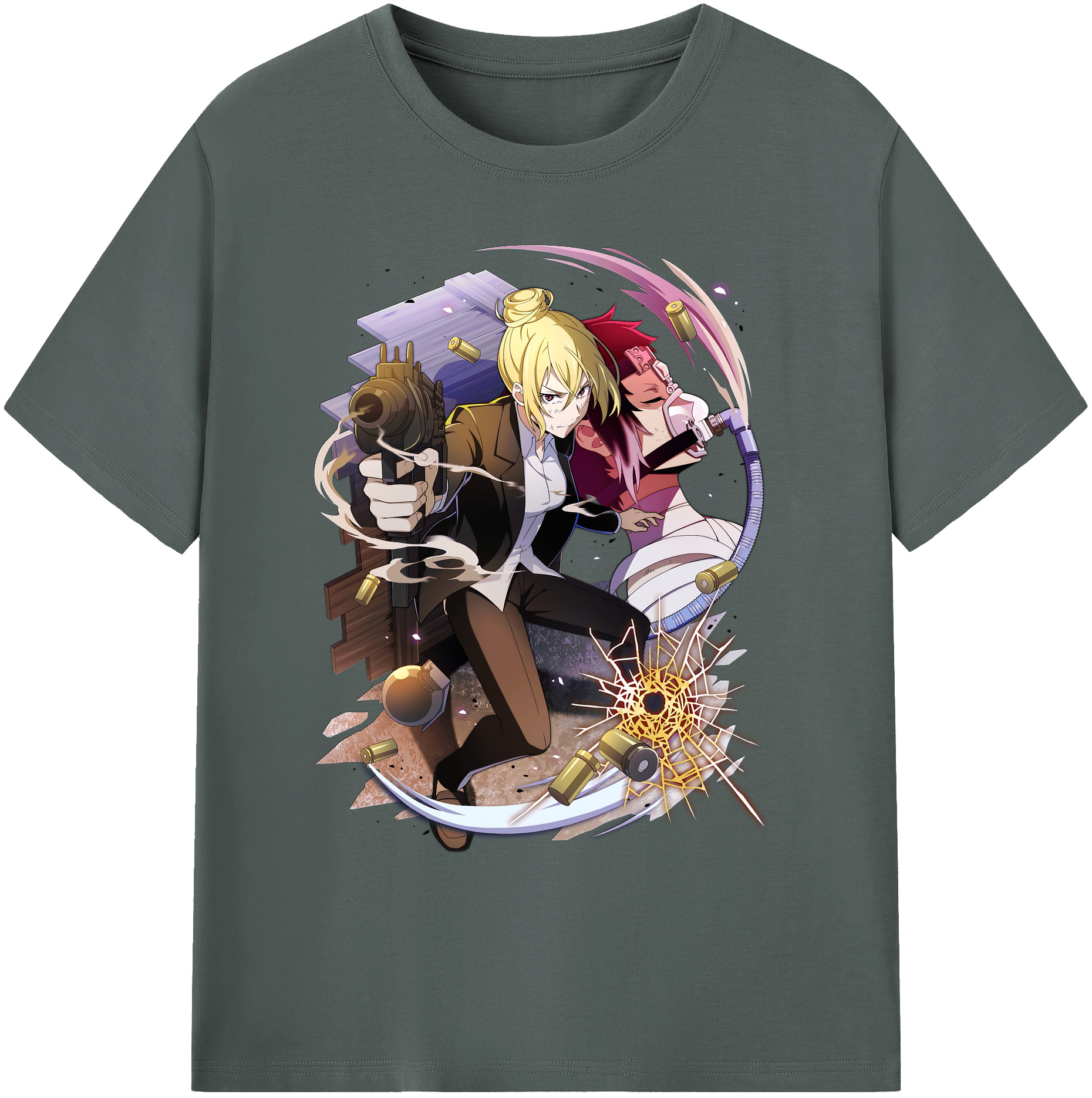 （画像用） 文豪ストレイドッグス Bungo Stray Dogs 綿100％ メンズ半袖Tシャツ｜肌触りやわらか＆通気性
